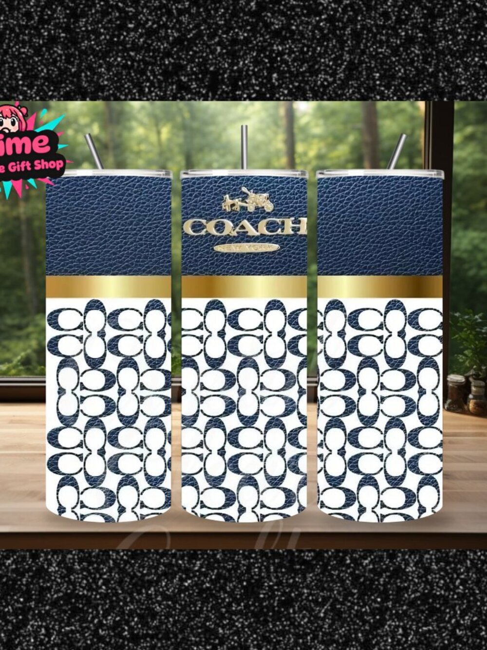 Coach 20oz Stainless Steel Tumbler Custom